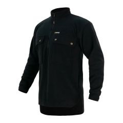Swazi Back 40 1/4 Zip Fleece Black
